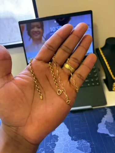 02 pulseiras ouro 18 k maciça 
