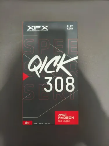 Placa de Vídeo XFX Speedster QUICK 308 RX 7600 8GB GDDR6 | 6 Meses de Uso | Na Garantia