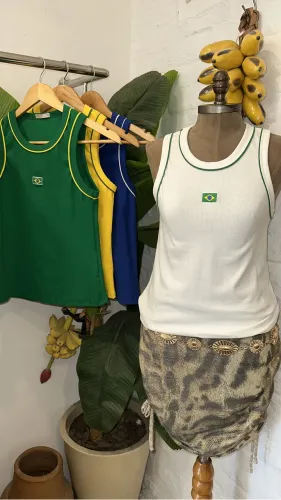 Regata ribana bordada Brasil 