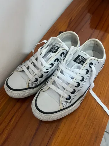 All Star Branco de Couro