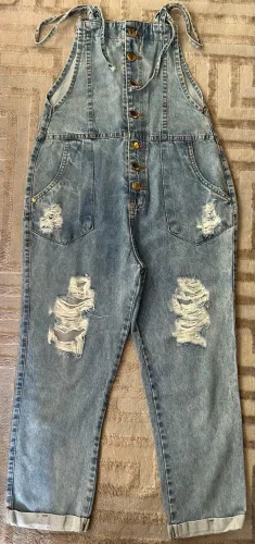 Jardineira Jeans Megavest 42 BR