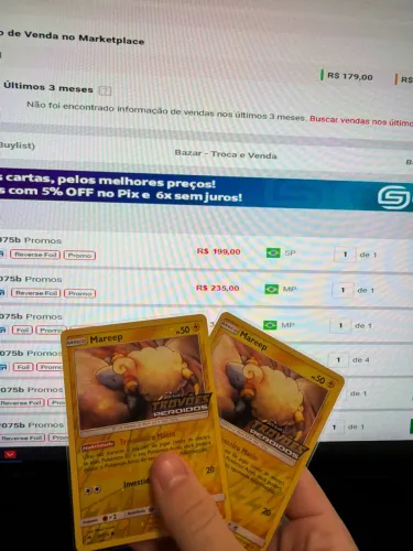 Carta Pokémon - Mareep 75/214 SP e MP