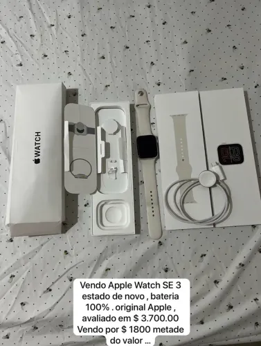 Apple Watch SE 3 estado de novo , bateria ? 100%.