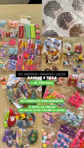 Kit para banho e tosa / + de 700 itens 