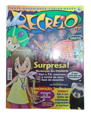Revista Recreio Nº 29 Supresa mudanças em Digimon