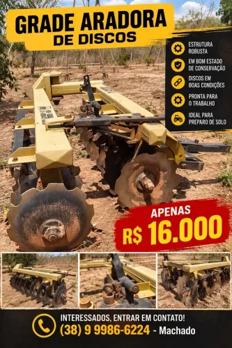 Grade aradora de discos