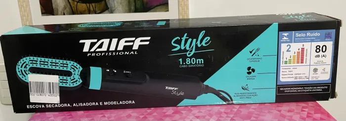 Escova taiff profissional 3em1 alisadora secadora e modeladora nova Okm sem uso 