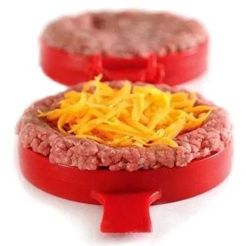 2 Moldes para hambúrguer recheado