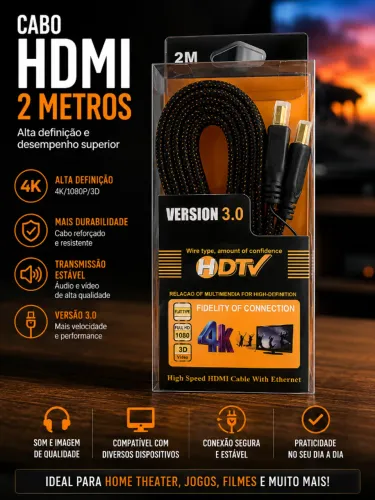 Cabo HDMI 2 Metros