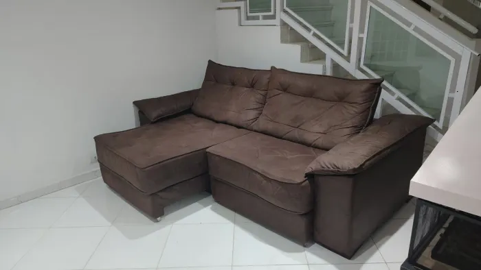 Sofá modular com chaise $ p/ HOJE excelente estado ENTREGO CONFORMEA DISTÂNCIA consulte