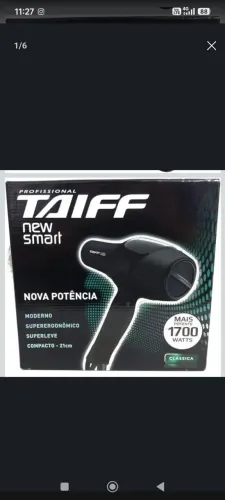 SECADOR TAIFF NEW SMART E PRANCHA GAMA GOLD ITALY 3D 