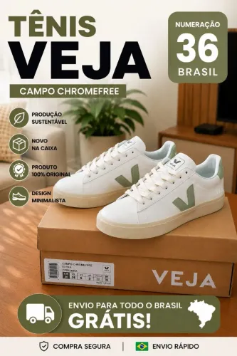 Tênis Veja Campo Chromofree - [ Importado / N°: 36 ]