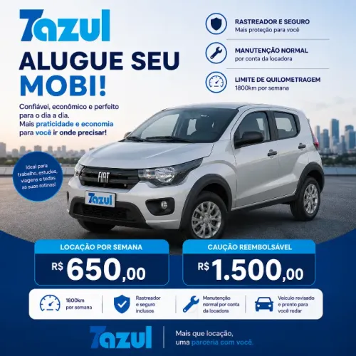 Aluguel de carro (7azul locadora)