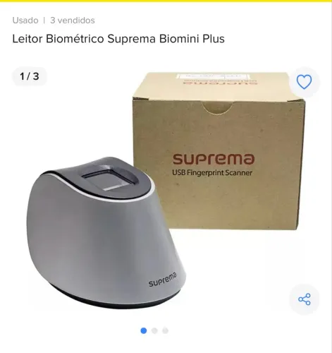 Leitor Biométrico Suprema Biomini Plus