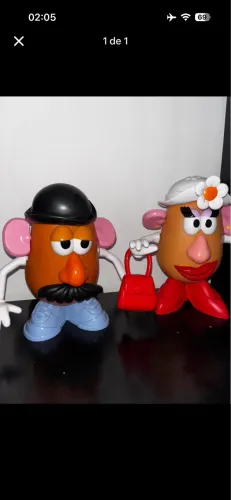 Casal cabeça de batata novo com caixa original 