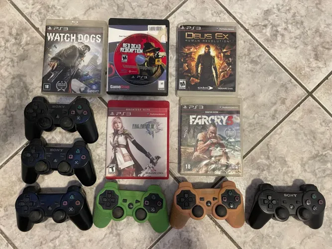 Jogos e controles PS3