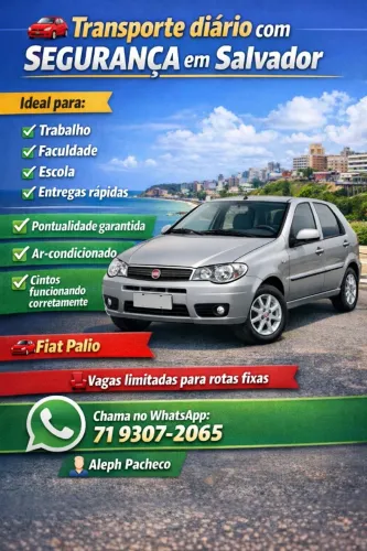 Transporte Particular Salvador | Trabalho, Faculdade e Escola (Vagas Fixas)