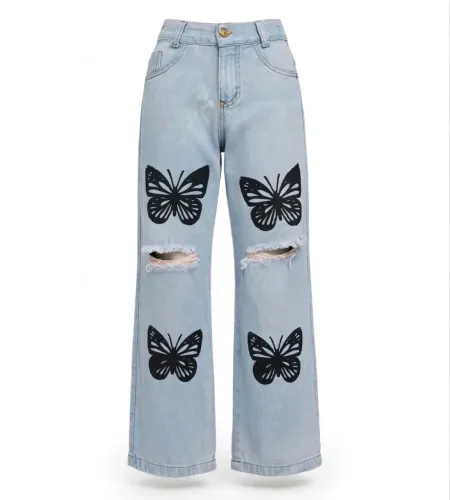 Calça jeans - tamanho 8 anos 
