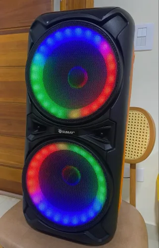 Caixa de som SUMAY double black 800W