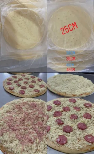 Massa de pizza pré-assada