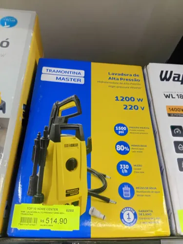 Lavadora alto pressão 1200w 220v tramotina