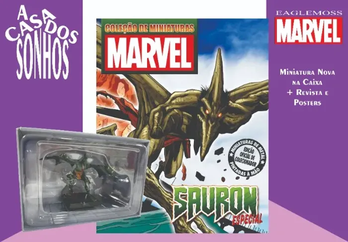Coleção de Miniatura Marvel Eaglemoss Sauron Especial Completo
