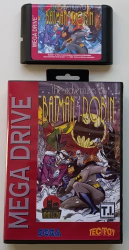 Jogo The Adventures Of Batman & Robin - Mega Drive Com Capa