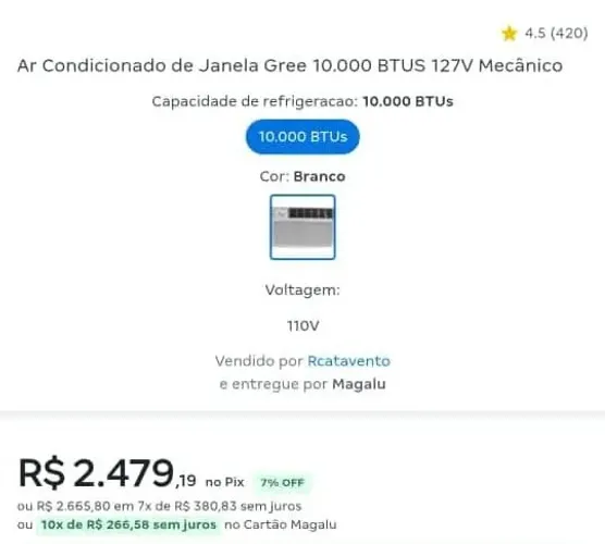 Ar condicionado de janela
