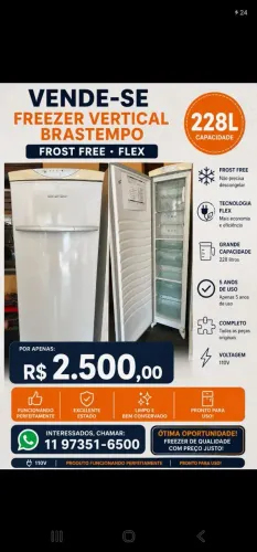 Freezer Vertical Brastemp Flex Fros Free