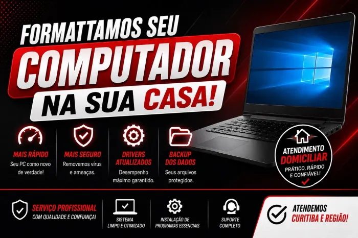 Formatação de Computador na sua Casa!!