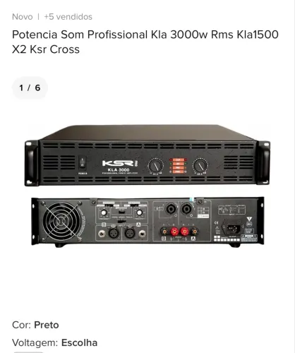 POTÊNCIA KSR PRO KLA 3000 - 3000W RMS 