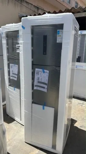 Geladeira Panasonic inverter 391 litros inox FOSS FREE