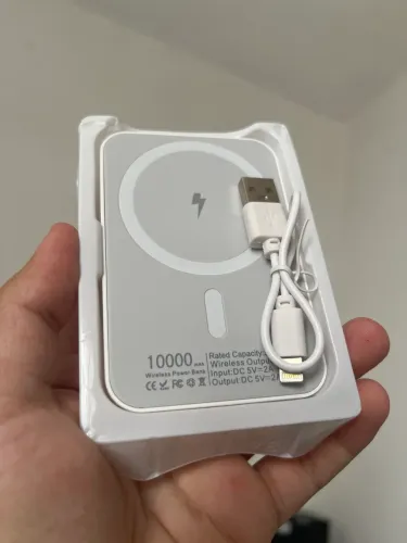 Carregador Potátil iPhone Indução 10.000mAh Powerbank