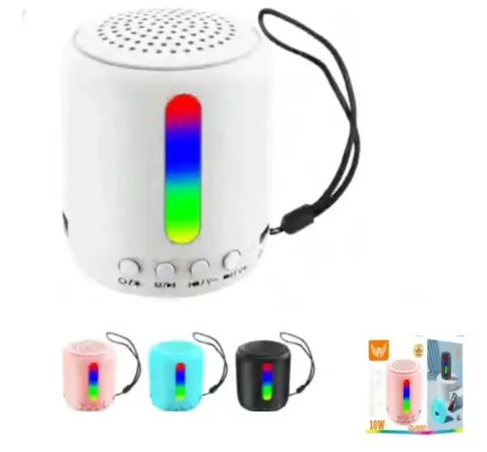 Caixa de som Bluetooth com leds 