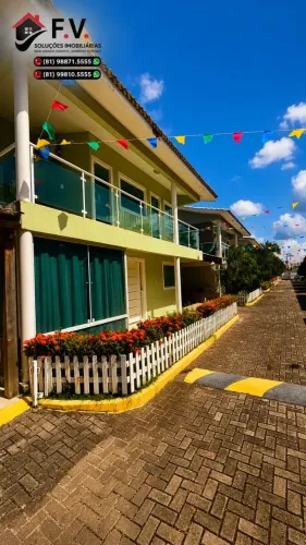 CASA DUPLEX - 190M², 4 QUARTOS, SUÍTES E JACUZZI COND. SOL E MAR - MARIA FARINHA