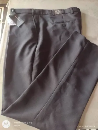 Calça social masculina (NOVA ) cor preta, número 54