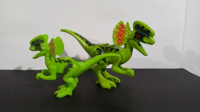 Dilophosaurus Jurassic World padrão lego dinossauro