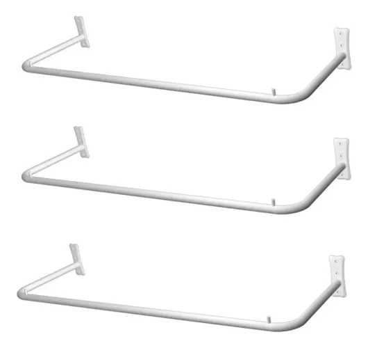 Kit 3 araras de parede 1,5m