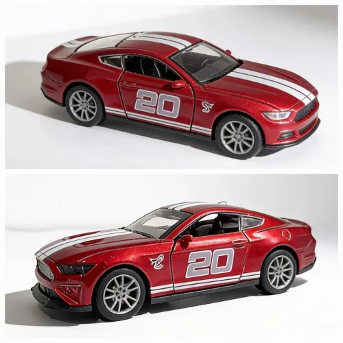 Carrinho Miniatura de Ferro Mustang GT Carro Brinquedo Coleção Escala 1/36