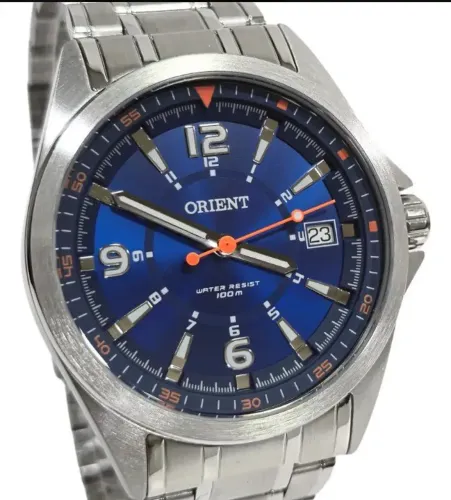 Relógio Orient analógico Quartz Prata Mbss1270 D2Sx