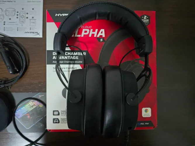 Headset HyperX Cloud Alpha S Blackout