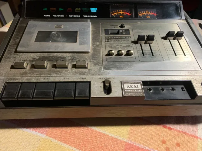 AKAI GXC-75D Cassette Deck Vintage - Para Revisão/Restauro