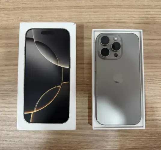 iPhone 16 Pro 512GB Titânio Natural Impecável, estado de Novo, na caixa original!
