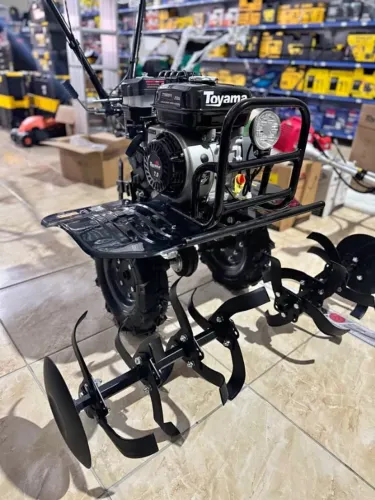 Motocultivador a Gasolina 7Hp 212cc C/ Pneus, Enxadas e Farol Led - Toyama (Novo)