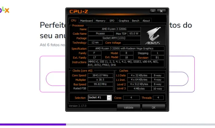Processador AMD Ryzen 3 3200G