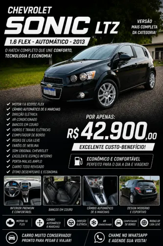 Chevrolet Sonic HB LTZ 1.6 16V Flexpower 5P Aut. 2013