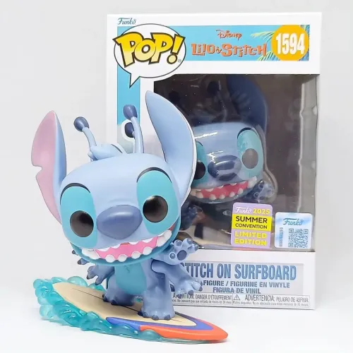 Funko Pop Stitch on surfboard limited edition 