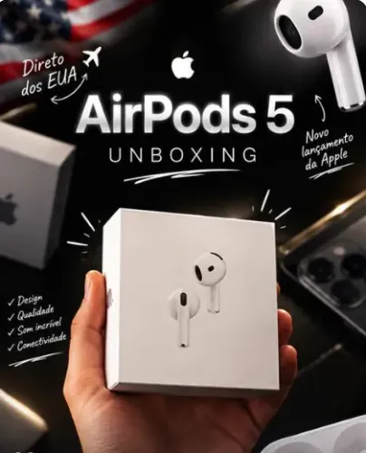 AirPods 5 Até 18X Na Caixa Lacrada (Original de Verdade) Ultra Desconto Hoje Apple 3 4 PRO