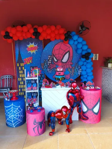 Decoração de aniversário homem aranha