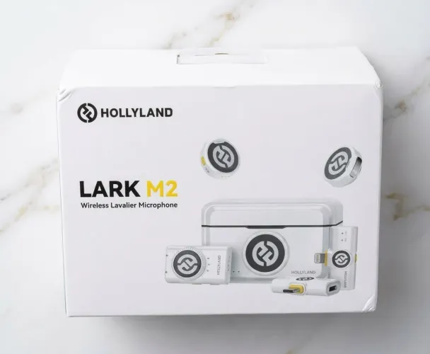 Microfone De Lapela Hollyland Lark M2 Branco - LACRADO